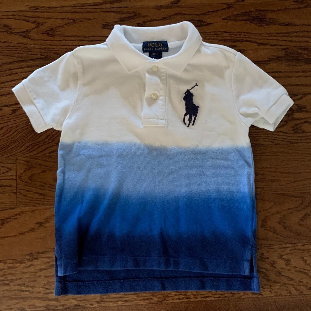 Ralph Lauren Blue Ombre Toddler Polo